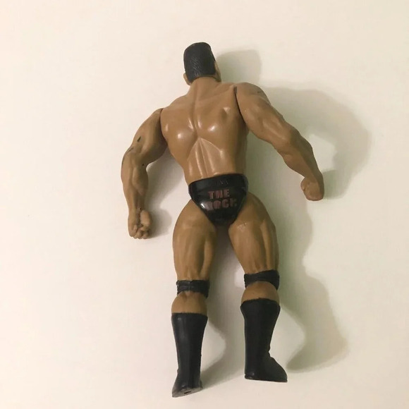 Vintage 1996 The Rock WWF Wrestling Action Figure Dwayne Johnson Jakks Loose - Picture 8 of 16